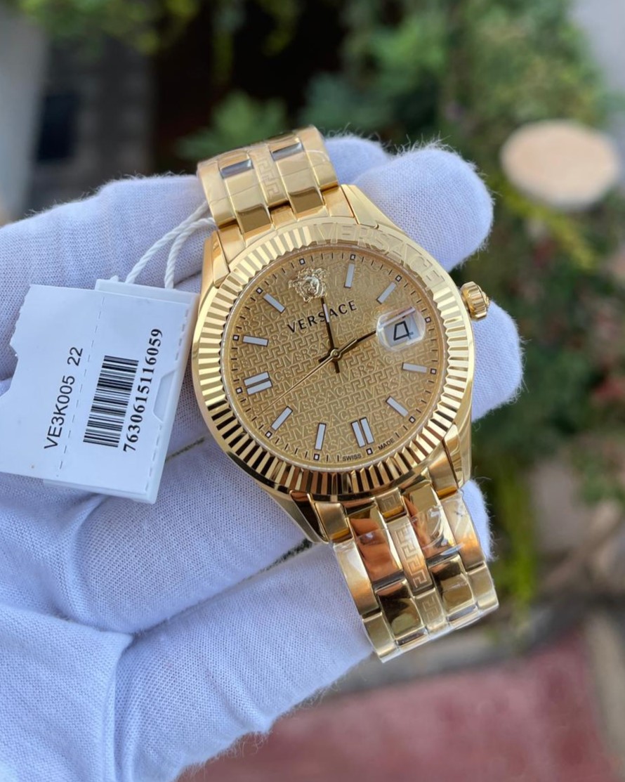 Versace VE3K005 Gold Erkek Kol Saati L-1584